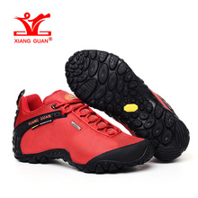 XIANGGUAN Woman Hiking Shoes Women Athletic Trekking Boots Red Zapatillas Sports Climbing Hike Shoe Outdoor Walking Sneakers