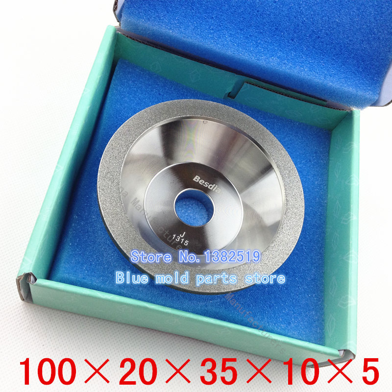 Taiwan a diamond grinding wheel bowl shaped diamond wheel sharpener Specifications 100 20 35 10 5