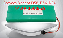 Ecovacs deebot Vacuum Battery 3500mAh 14.4V for Ecovacs Deebot D54 Deepoo D56 D58 Deepoo 540 550 560 570 580 Free Shipping