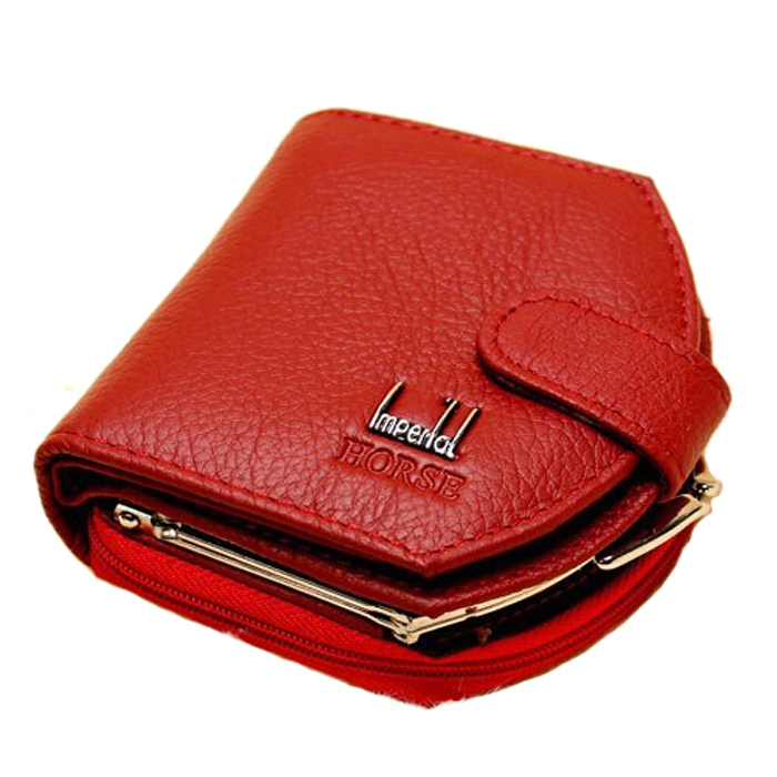 2015 Genuine Cowhide Leather wallet Brand Women Wallet Short Design Lady Purse Mini Clutch Wallet Leather
