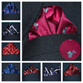 Men Fashion Polka Dots Floral Pocket Square Hanky Wedding Handkerchief BWTYX0003