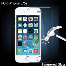 For iPhone 5 / 5s Tempered Glass Screen Protector Film Screen Protective Film 9H 2.5D with retail box For iPhone 5
