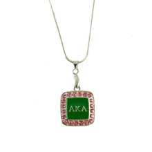 Alpha K Alpha Sorority necklace AKA Necklace Jewelry pedant With 50CM snake Chain 1pcs