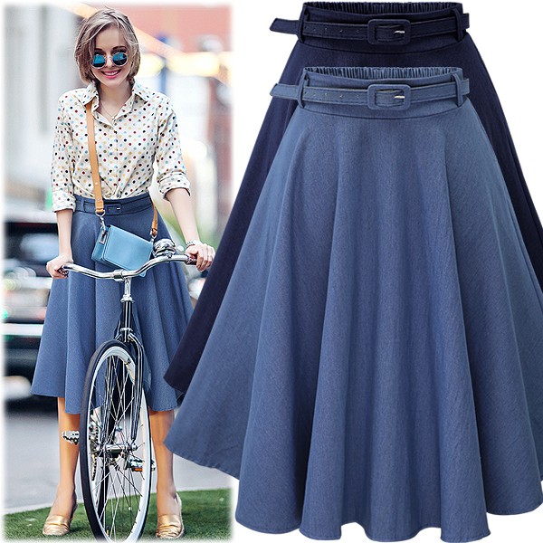 Flared on sale skirt jean