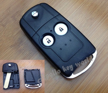 5PCS/LOT BRAND NEW 2 BUTTONS REPLACEMENT FLIP REMOTE KEY SHELL CASE FOR HONDA CRV ODYSSEY FOB COVER