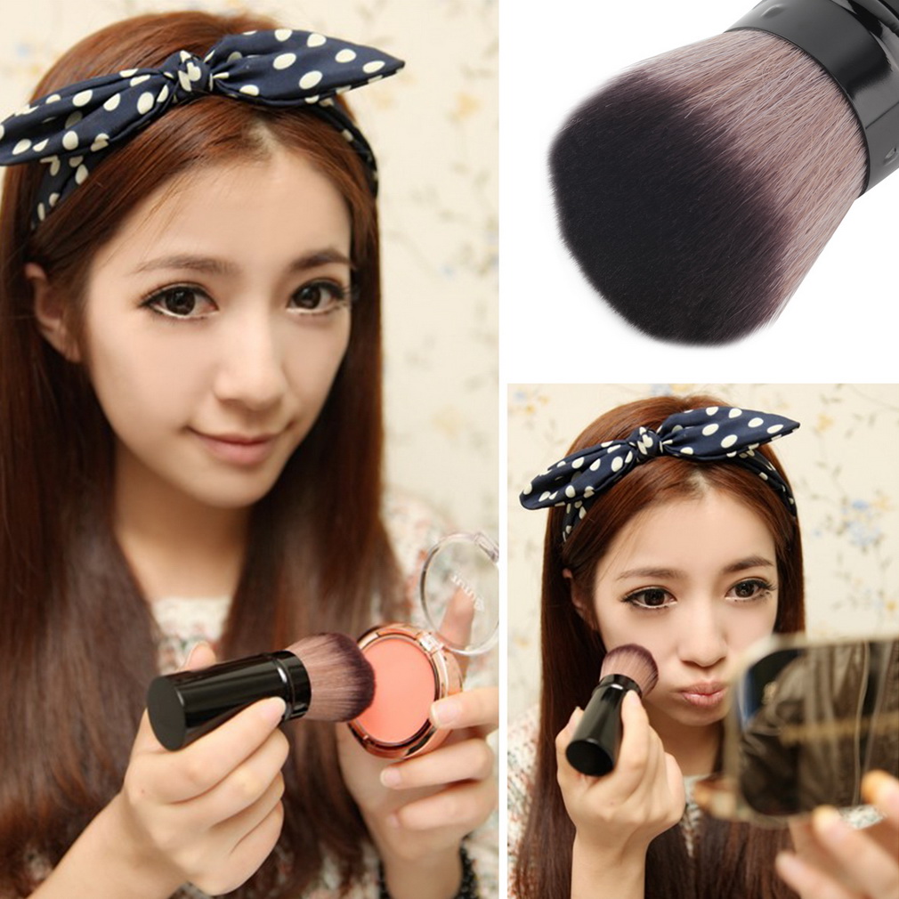Pro Retractable Makeup Blush Brush Powder Cosmetic Adjustable Face Power Brush Kabuki Brush 2015 Hot Fashion