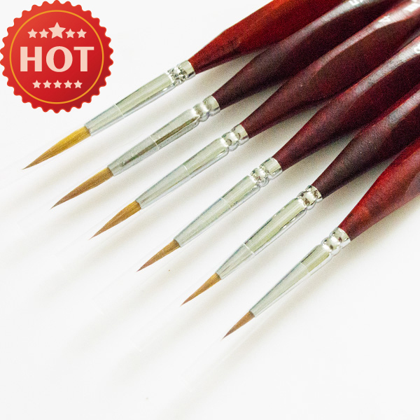 6pcs set Line Drawing Pen Line Pen Paint Brush Weasel s Hair Quality Art Supplies Painting
