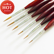 6pcs/set Weasel’s Hair Professional Quality Line Drawing Pen Line Pen Art Suppliers Painting Material