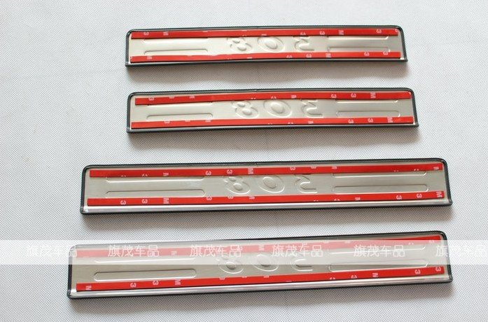 2012 Peugeot 308 High quality stainless steel Scuff Plate/Door Sill 