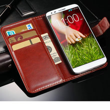 New 2014  Fashion PU Leather Case for LG Optimus G2 D802 Vintage Wallet Style Phone Bag Cover With Card Holdres Free Shipping