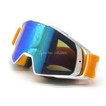 Orange White Color Reflective Lens Flexible Adult Motorcycle Protective Gears Motocross MX Goggles CE Mark Sunglass