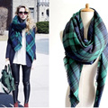 2016 winter oversize plaid new designer blanket unisex acrylic wrap cashmere scarf shawl pashmina for