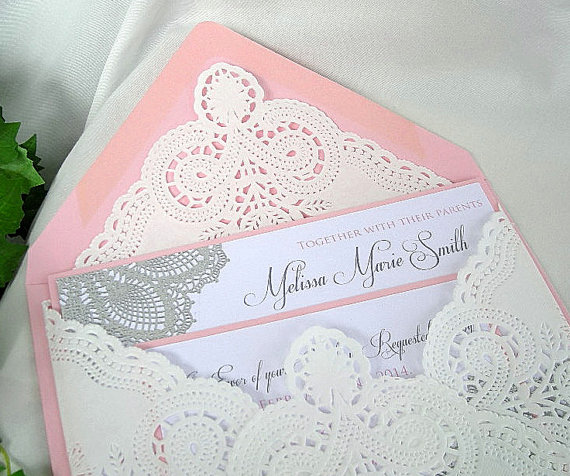 Pink And Silver Wedding Invitations Announcements Zazzle Blush Pink And Gold Wedding In