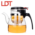 LDT 600ml Handmade Clear Borosilicate Glass Teapot With Infuser Tea Pot Kung Fu Glass Tea Kettle