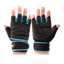 Men Weight Lifting Gym Gloves Training Fitness Wrist Wrap Workout Exercise Sport