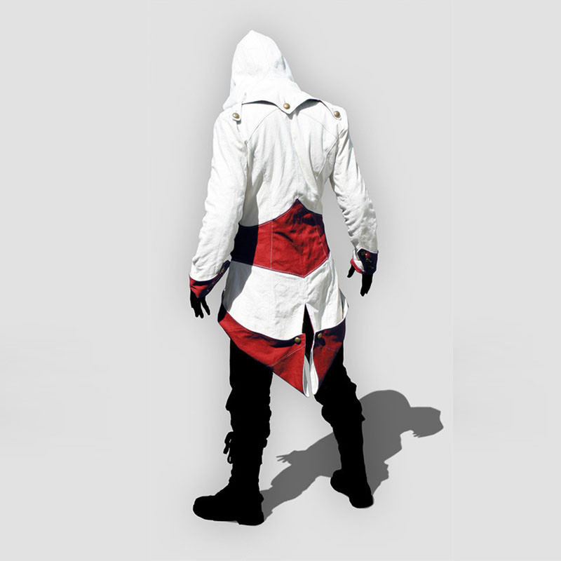 Assassins Creed 3 III Conner Kenway Men Hoodie Jacket Anime Cosplay Assassi...