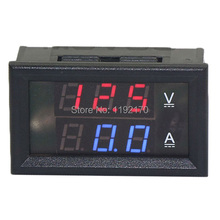 Venta al por menor! tensión de coches medidor de corriente 0.28 Digital del voltímetro del amperímetro DC 0 – 100 V / 10A 4 wire pantalla LED de color dual Red + Blue gauge czb-2.0