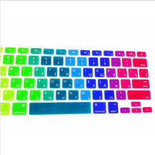 Rainbow RUSSIAN Silicone US Keyboard Cover Skin Sticker Protective FILM For Apple MacBook Pro air 13 15 17 for macbook 13inch
