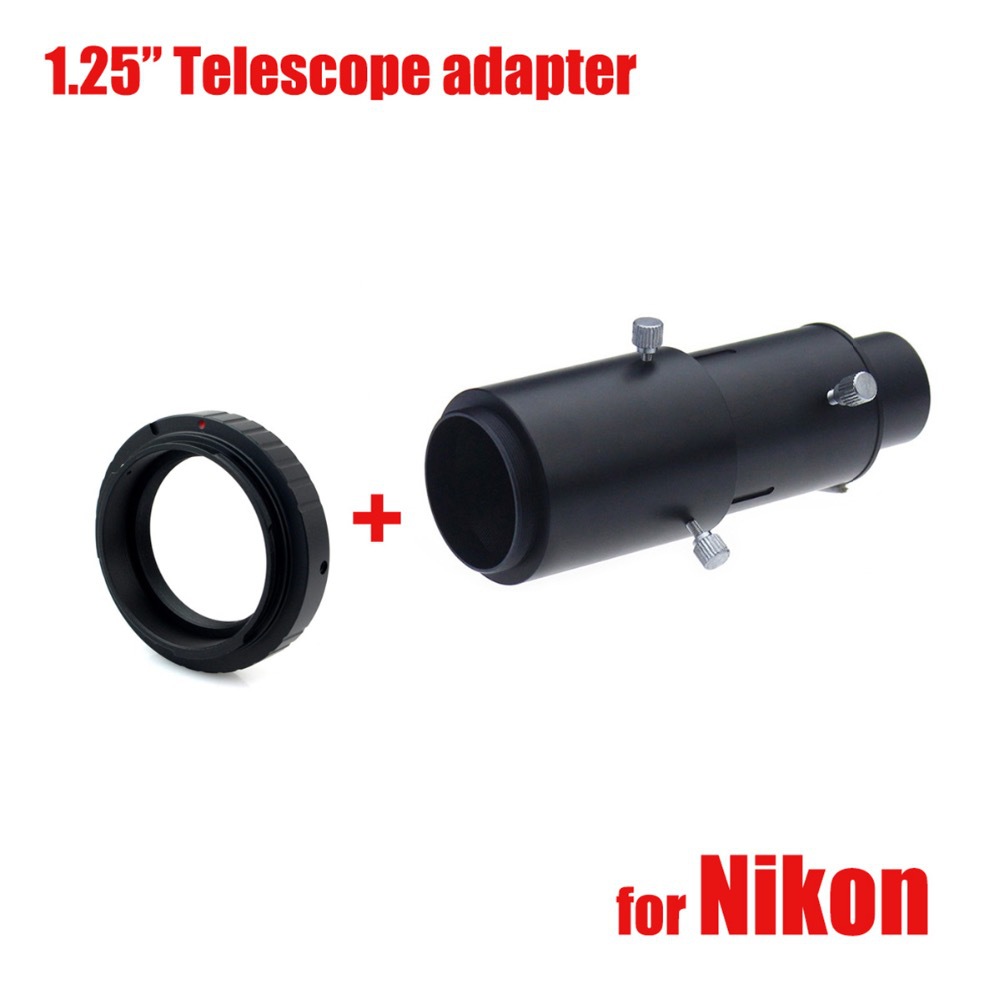 1.25 Inch Variable Extendable Astronomic Telescope Camera Adapter Extinction Photography extend cylinder for Nikon cameras