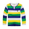 Hot Sale Baby Boys 100 Cotton T Shirt Striped Colorful Tops Long Sleeve Lovely Bear Boys