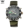 2016 AMST Brand Luxury Quartz Sport Clock Digital LED Wristwatch Army Military Watch Dive 50m Watches