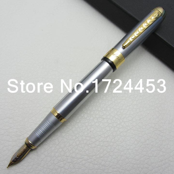 Fountain Pen Jinhao Siver and Golden Medium Nib with gift box J1032