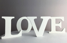 1 PCS Home Decoration Wood Wooden Letter Alphabet Word Free Standing Wedding Part Birthday XP0074