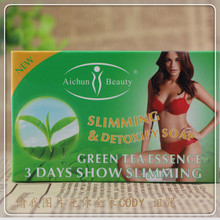 Green tea body slimming fat slimming soap handmade soap to lose weight free shipping