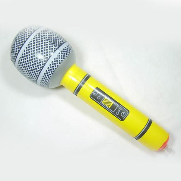 Wholesale New Hot Inflatable Microphone Blow Up Singing Party Time Star Disco Toy Children Gift