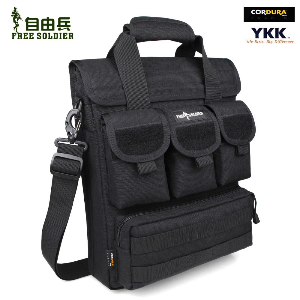 Single shoulder bags tactical bag men handbags messenger bags 14inch computer bag cordura 1000D Material YKK