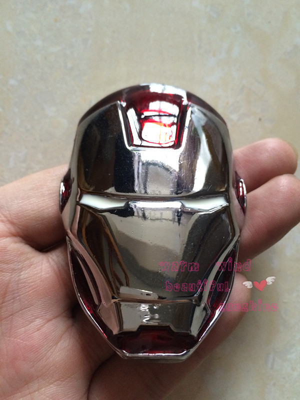 Super Hero Marvel Comics Avengers Iron Man Head Golden Mask Metal Belt uckle color Bright silver