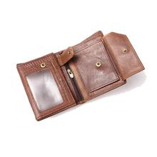 2015 Vintage Men Wallets Brand Leather Purse Wallet 100 Genuine With Passport Place Multi Card Purses