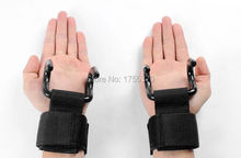 High Quality 1 Pair  Power Weight Lifting Training Gym Straps Hook bar Wrist Support Lift Gloves