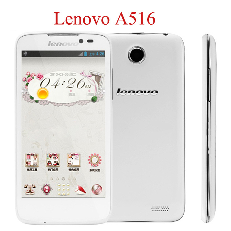 ZK3 Original Lenovo Mobile Phone Lenovo A516 4 5 Android 4 2 MTk6572 Dual Core Cell