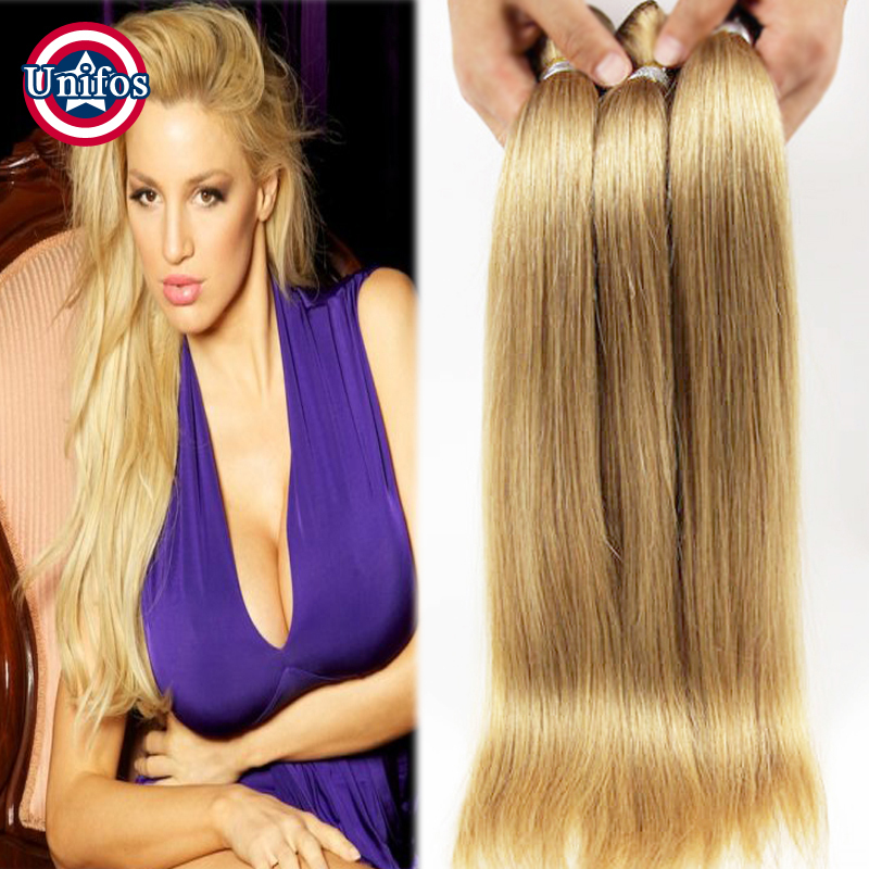 Honey Blonde Brazillian Hair Straight Blond Color 27 Straight Hair Blonde Brazilian Straight 3 Pcs Tissage Bresilienne Straight