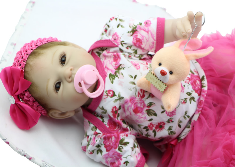 22 Inch Silicone NPK Doll Realistic Reborn Baby Girl Handmade Newborn Toy  Lifelike Baby Alive Doll