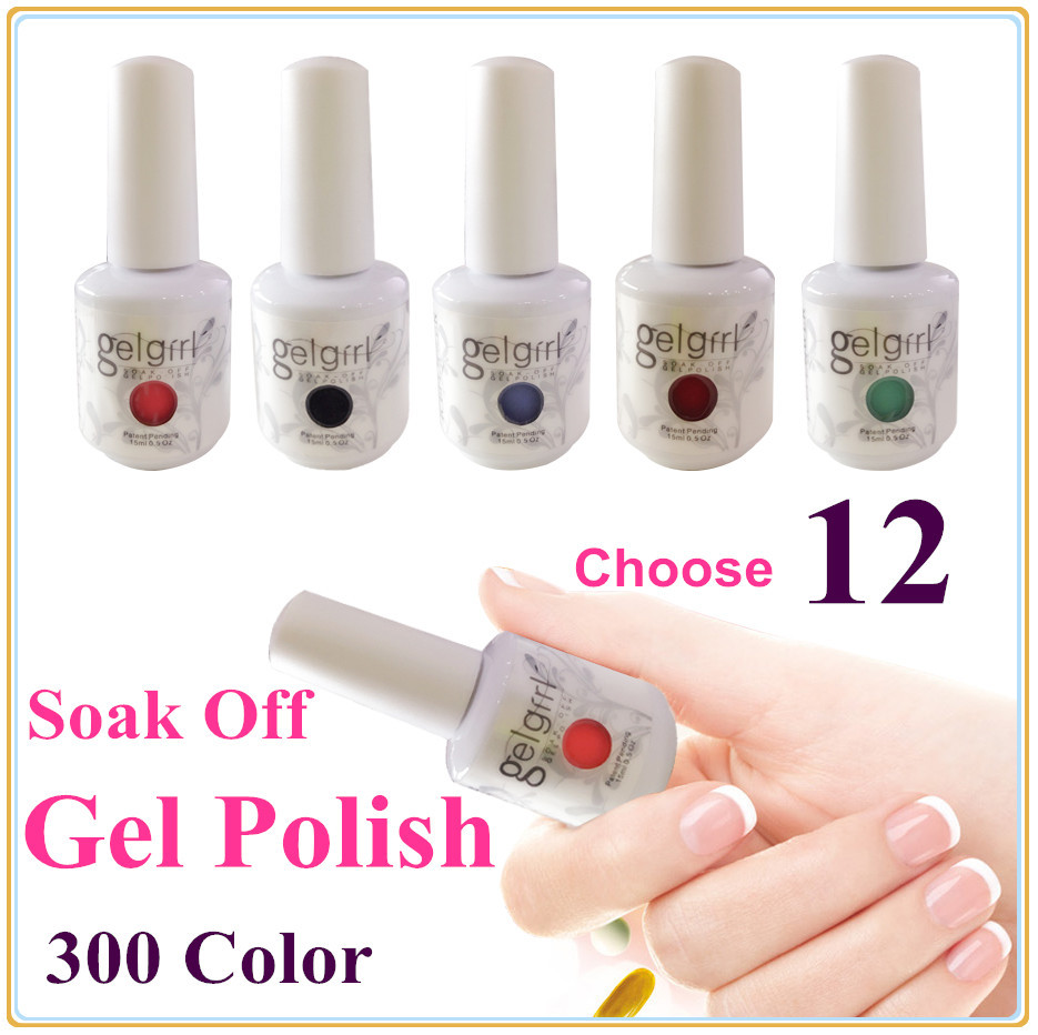 Nail Gel Polish UV&LED Shining Colorful 300 Colors15ML Long lasting soak off Varnish cheap Manicure Color UV Gel Nail Polish