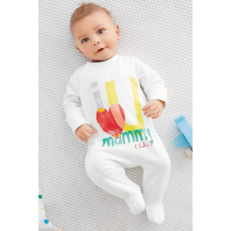 2015 baby clothing unisex baby rompers printed love mummy and daddy bebe roupas meninos