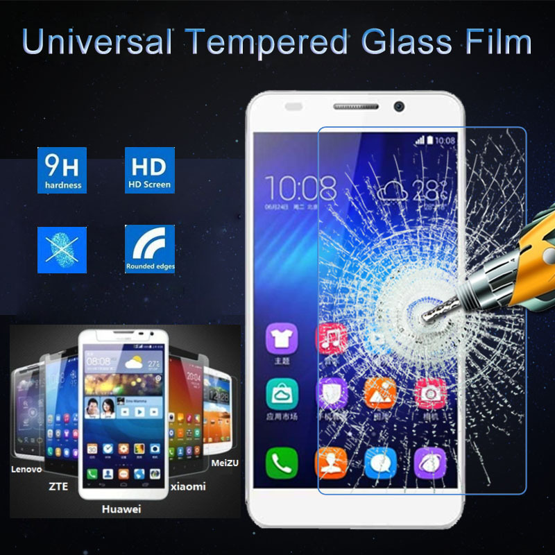 Universal 9H Premium Tempered Glass Screen Protector Anti Shatter Guard Protective Film For Sony BLU Micromax