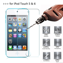 10 Pcs/Lot 2.5D 0.26mm 9H Premium Tempered Glass Screen Protector For Apple iPod Touch 5 6 protective film For iPod Touch 6