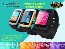 Original Uwatch U18 Smart Watch with Bluetooth V4 Dual Core IPS Screen Android 4 4 GPS