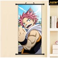 45X95CM Mashima Hiro FAIRY TAIL Natsu Dragneel Japan cartoon anime art wall picture mural scroll cloth