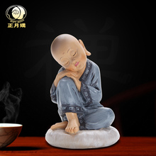 Laughing Buddha Chinese home decoration ornaments foyer living room den auspicious decoration monk novices