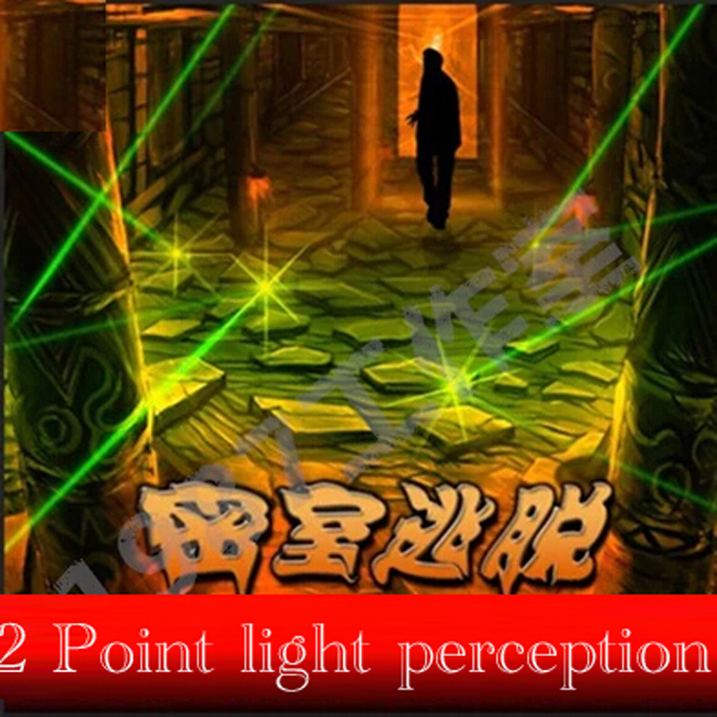 Reality Room Escape props 2 Point laser light perception sensor Trigger unlocked  lights or putt with sound  games free shipping