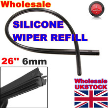 Silicone 26 6mm Cut to Size Universal Vehicle Replacement Wiper Blade Refill