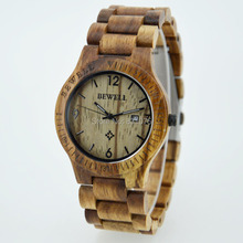 Limitada en stock! más reciente estampado de reloj de madera! Bewell marca Wood reloj Rare delgada de madera , hombres , mujeres reloj de Alibaba productos destacados