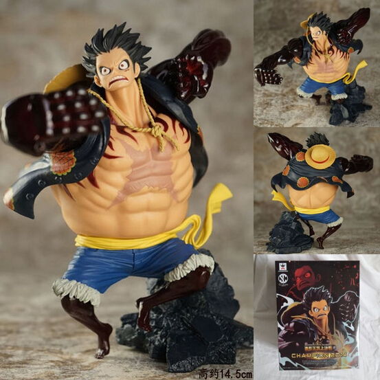 NEW hot 17cm One piece Gear fourth Monkey D Luffy action figure toys Christmas toy with box