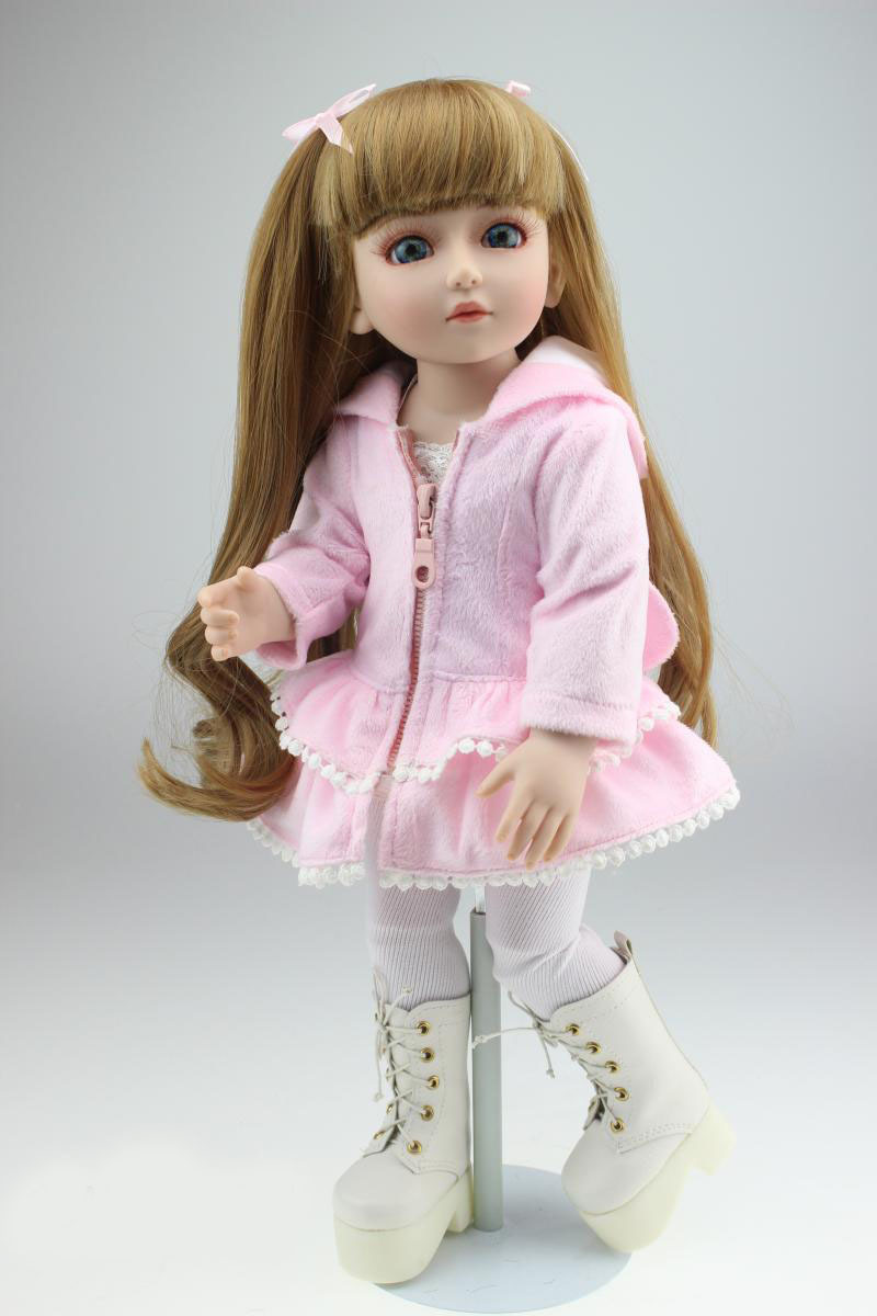 Vinyl american girl dolls SD BJD 1/4 doll toy for kids baby birthday gifts lifelike pricess dolls play house girl brinquedos