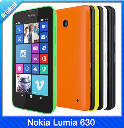 Original Nokia Lumia 630 Quad Core 1 2GHz Window Phone 8 OS RAM 512MB ROM 8GB