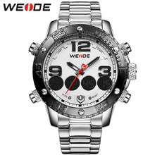 WEIDE Brand Fashion Casual Sport Watches Men Quartz Wristwatches Stainless Waterproof Watch Men Clock Reloj Masculino / WH3405